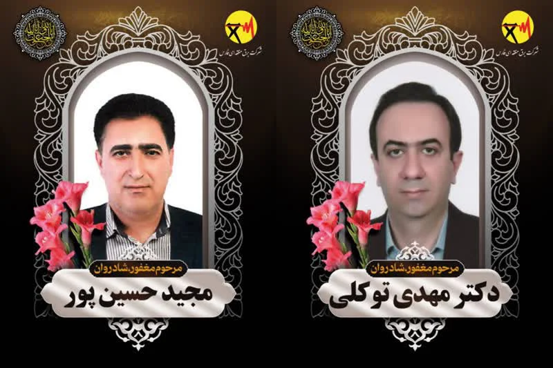 جان باختن ۲ تن از کارکنان برق منطقهای فارس حین مأموریت در سانحه رانندگی