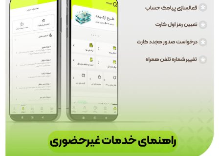 خدمات غیر حضوری بانک مهر ایران