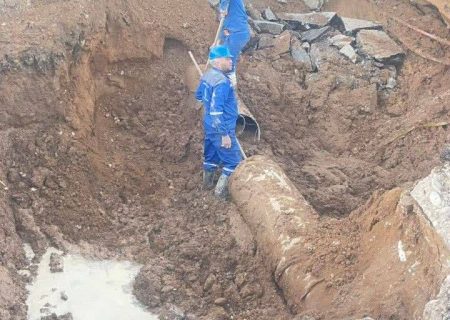 خط انتقال آب مخزن دوکوهک تعمیر شد