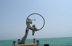 طلوع زیبای اسکله مرجان کیش