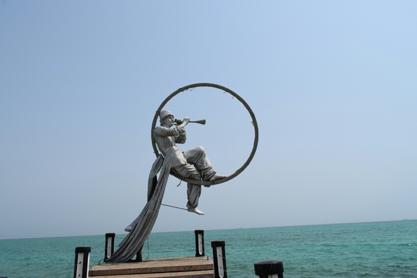 طلوع زیبای اسکله مرجان کیش