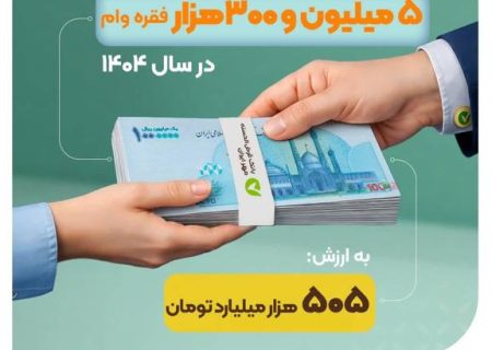 ثبت رکورد پرداخت ۵ میلیون و ۳۰۰هزار فقره وام قرض‌الحسنه در سال ۱۴۰۴