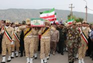تشییع پیکر شهید “محمدباقر محمدی”، شهید صنعت برق فارس در کوه‌چنار