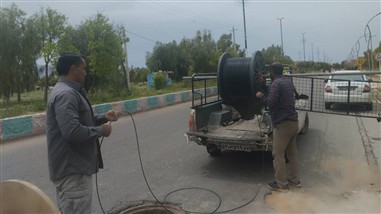زیرساخت ارتباطی زاهدشهر فسا به شبکه فیبر نوری مجهز شد