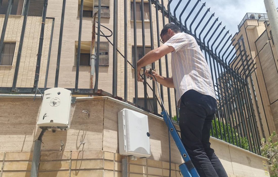 اینترنت پرسرعت فیبر نوری به خیابان ایثارگران شرقی شیراز رسید