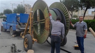 پایان عملیات برگردان پنج کافوی مسی به کافوی نوری در شهرستان داراب