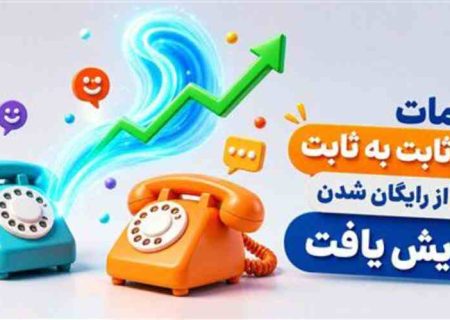میزان مکالمات تلفن ثابت در بخش های شهری و بین شهری ۲۰ درصد رشد کرد