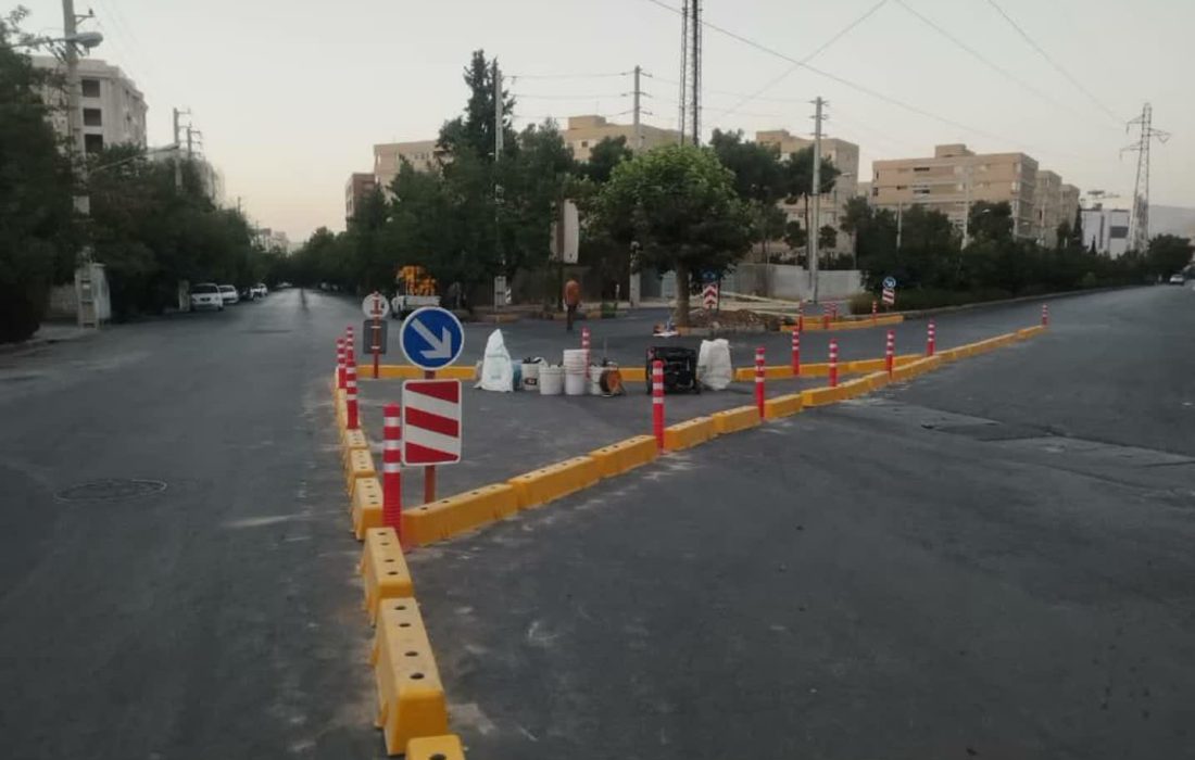 ساماندهی ترافیکی تقاطع خلبانان و شهید کسایی با اصلاح هندسی